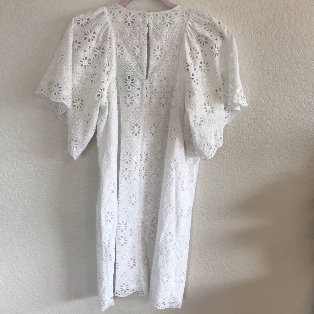 Kate Spade Eyelet Shift Dress White - Picture 5 of 8